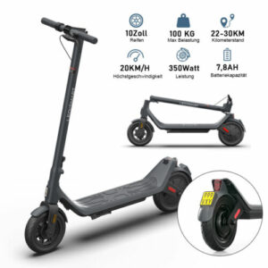 E-Scooter mit Straßenzulassung ABE Elektroroller 350W 10 ZOLL bis 30km 20km/h