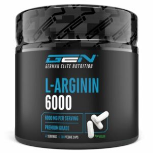 L-Arginin 6000 Hochdosiert - 380 Kapseln - Reines Arginin HCL - Vegan