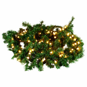 Tannengirlande Weihnachtsgirlande Weihnachtsdeko Girlande 270cm 200 LED, grün