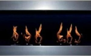 GELKAMIN ETHANOLKAMIN KAMIN FIRE PLACE TORNADO SILBER Made in Germany