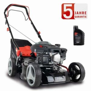 Scheppach Benzin Rasenmäher RM420A 3,3PS 5in1 mit Antrieb Breite 42cm 0,6 L Öl