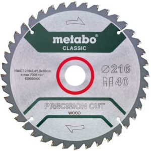 Metabo Kreissägeblatt Holz Precision Cut 216x30mm 40 WZ 5° Kapp- Gehrungssägen