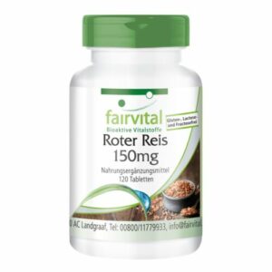 Roter Reis Extrakt - 120 Tabletten mit 2,95 mg Monacolin K - VEGAN | fairvital