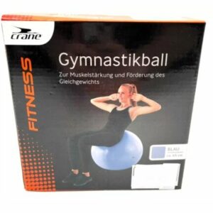 18-NS. 💪. Gymnastikball Crane Gymnastik blau Ball 65cm Fitness, Yoga, Sport 💪.