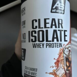 AS Allstar Clear Isolate Whey Protein Cola Lemon Pulver 15 Portionen 18g Protein