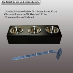 5 teil. STARTERSET  BRENNGEL GELKAMIN ETHANOLKAMIN GEL