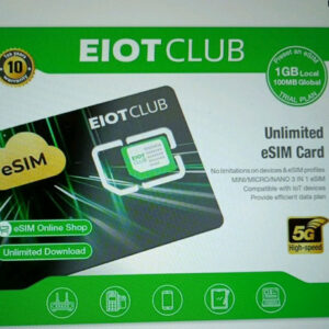 EIOTCLUB ESIM Card for Android Smartphones, Unlimited Downloads Profiles,...