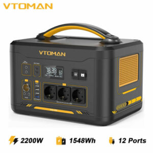 🔥VTOMAN Powerstation 2200W Solargenerator 1548Wh LiFeP04 Batterie Tragbare