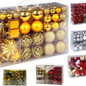 Weihnachtskugeln Christbaumkugeln Weihnachtsbaum Deko Ornamente 100 er Set