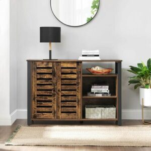 Sideboard Kommode Beistellschrank XXL mit 2 Türen verstellbare Ablagen LSC083B01