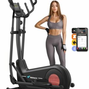 MERACH Crosstrainer für Zuhause, Ultraleise Ellipsentrainer mit Magnetwiderstand