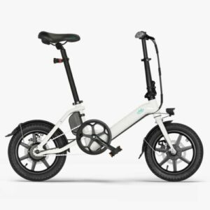 Fiido D3 PRO Weiß/Schwarz Falt-E-Bike Tragbares Elektrofahrrad für Erwachsene