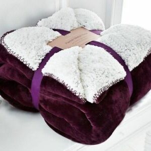 Sherpa Decke Wohndecken Kuscheldecken extra Dicke warm Sofadecke