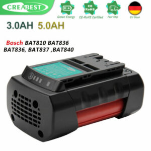 5.0AH Li-ion Akku Für Bosch 36V BAT810 BAT818 BAT840 GSB GSR GBH 36 V-Li System