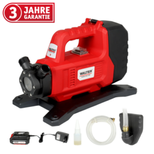 WALTER Akku Gartenpumpe 18V Wasserpumpe Brunnenpumpe max 1300 l/h 1500 mAh