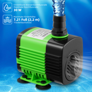 30W Wasserpumpe Aquarium Klein Tauchpumpe Aquariumpump Springbrunnen Mini Pumpe⭐