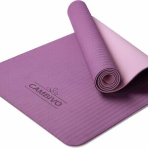 Yogamatte Pilatesmatte Rutschfeste Matte TPE Sport Gymnastikmatte182x76cm Pink