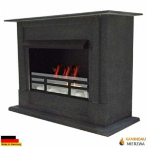 Gelkamin Ethanolkamin Kamin Fireplace Cheminee Emily Premium Royal Granit dunkel