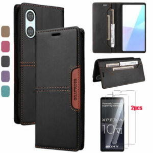 Für Sony Xperia 10 VI Hülle Magnet Schutztasche Wallet Etui 1 VI Handy Fall+Glas