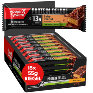 Protein Riegel Deluxe Salty Peanut 15 x 55g MHD 08.04.2024 Restposten