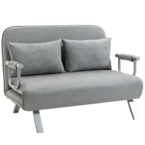 Kinder-Schlafsofa 2-Sitzer Anthrazit Weicher C8T7