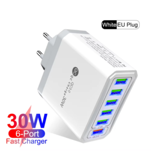 USB Ladegerät 6 Ports Schnellladestation – Multi-Port Charger für Smartphone