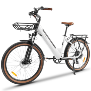 KAISDA E BIKE 26 Zoll City Elektrofahrrad mit Pedelec 16AH Shimano 7-Gang Damen