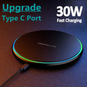 30w Wireless Charger Induktive Ladegerät Ladestation Für Apple Iphone/samsung DE