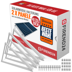 4x PV Solar Modul Halter Wand Dach Boden Balkonkraftwerk Balkongeländer 118cm PV