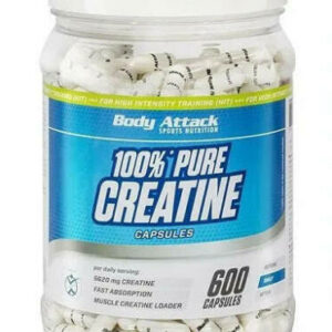 Body Attack 100% Pure Creatine 600 Kapseln