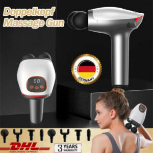 Doppel KÖPFE Massagepistole Mini Muskel Massagegerät Tragbar Handheld 45DB Leise