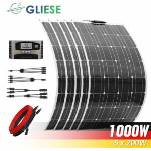 200W 400W 1000W 18V Flexibel Solarpanel Kit Mono Solarmodule  Wohnmobil Camping