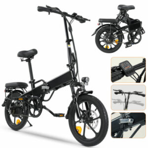 E Bike Klapprad 16 Zoll Elektrofahrräder E Mountainbike Faltbares E-City Bike DE