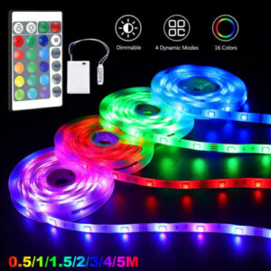 1-5M LED Streifen Stripe Lichterkette Band Leuchte RGB Farbwechsel Wasserdicht