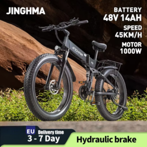 JINGHMA R5 26Zoll Elektrofahrrad 1000W 14Ah Mountainbike Faltbar Off-road E-Bike