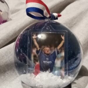 Glasgow Rangers Newcastle Christbaumkugel Baumschmuck Geschenk Paul Gascoigne