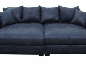 Big Sofa Couchgarnitur Megasofa Riesensofa GULIA - Gobi 4 Schwarz