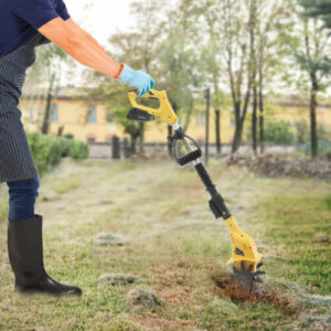 Elektrisch Motorhacke Akku Gartenhacke Einstellbare Länge Bodenfräse Gartenfräse