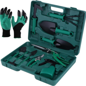 11-Teiliges Gartenwerkzeug Gartenarbeitsset, Gartengeräte Set Handschuhe