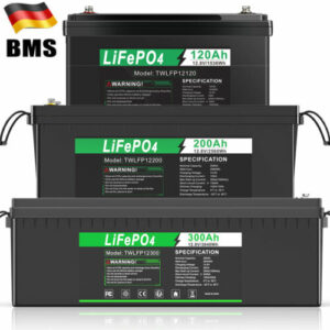 120Ah 200Ah 300Ah 12V LiFePO4 Akku BMS Lithium Batterie Wohnmobil Solaranlage RV