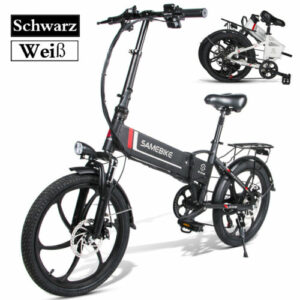 20 Zoll Falten Elektrofahrrad E-bike 350W LCD 48V E-Mountainbike Fatbike Pedelec