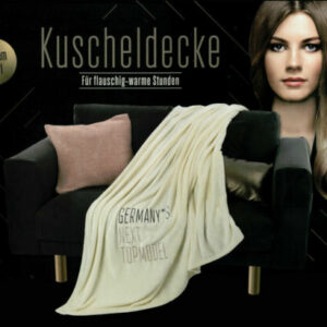 Kuscheldecke Tagesdecke Wendedecke Decke GNTM Germanys next