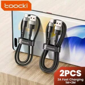 2x USB auf USB C. Kabel zwei Stück 1 m + 2 m fast charging