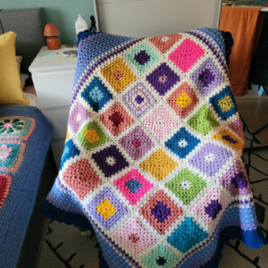 Wohndecke Kuscheldecke Sofadecke Häkeldecke Granny Square