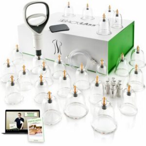 BACKLAxx® Schröpfen, Schöpfgläser mit Pumpe, Schröpfen Set, Schröpfset, Cupping