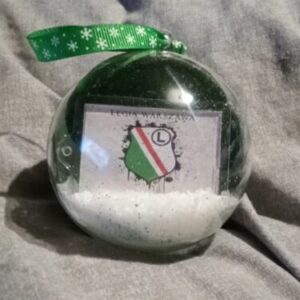 Legia Warschauer Fußballverein Christbaumkugel Baumschmuck Geschenk Polen