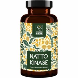 Nattokinase 100mg & 20.000 FU/g hochdosiert - 240 vegane Kapseln - WURZELLIEBE