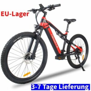 Heda Elektrofahrrad 27,5 Zoll E-Mountainbike 1000W eBike 19,2AH Shimano 27 Gange