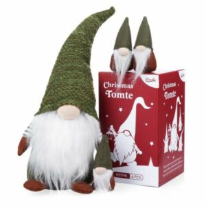 4er Weihnachtsmann Weihnacht Deko Klein Santa Claus Anhänger Strickpulli 10-49cm