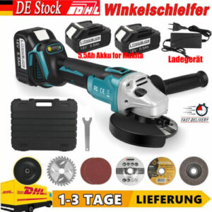 125MM Akku Winkelschleifer Trennschleifer Schleifmaschine Flex Akku for Makita